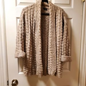 Massimo Dutti cable knit wool cardigan